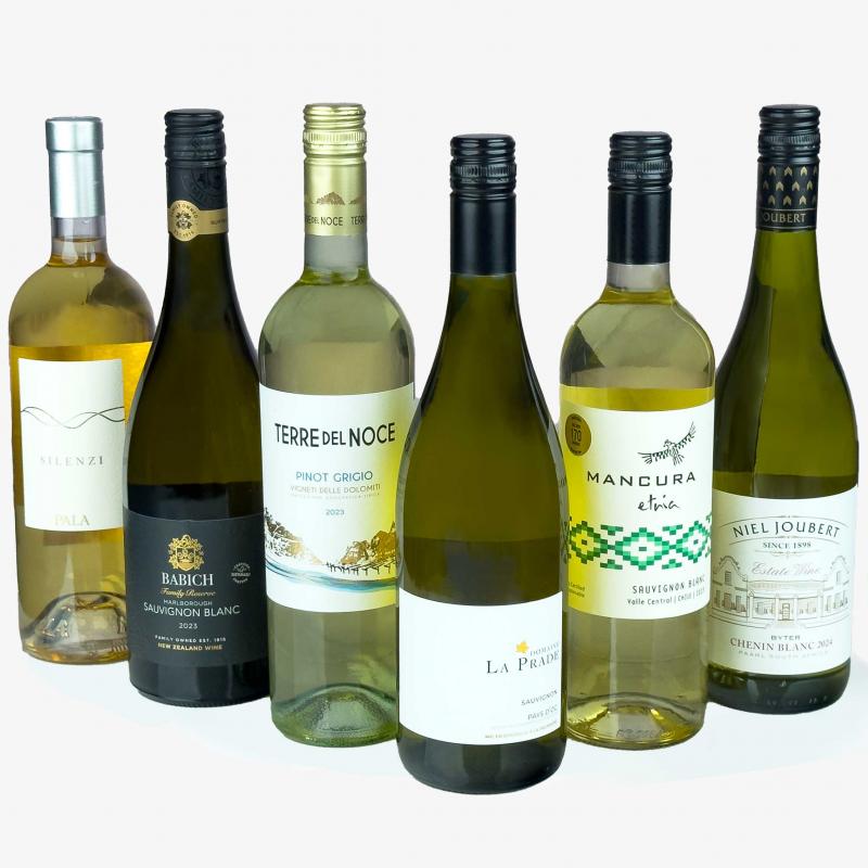 The All White 6 Bottle Case